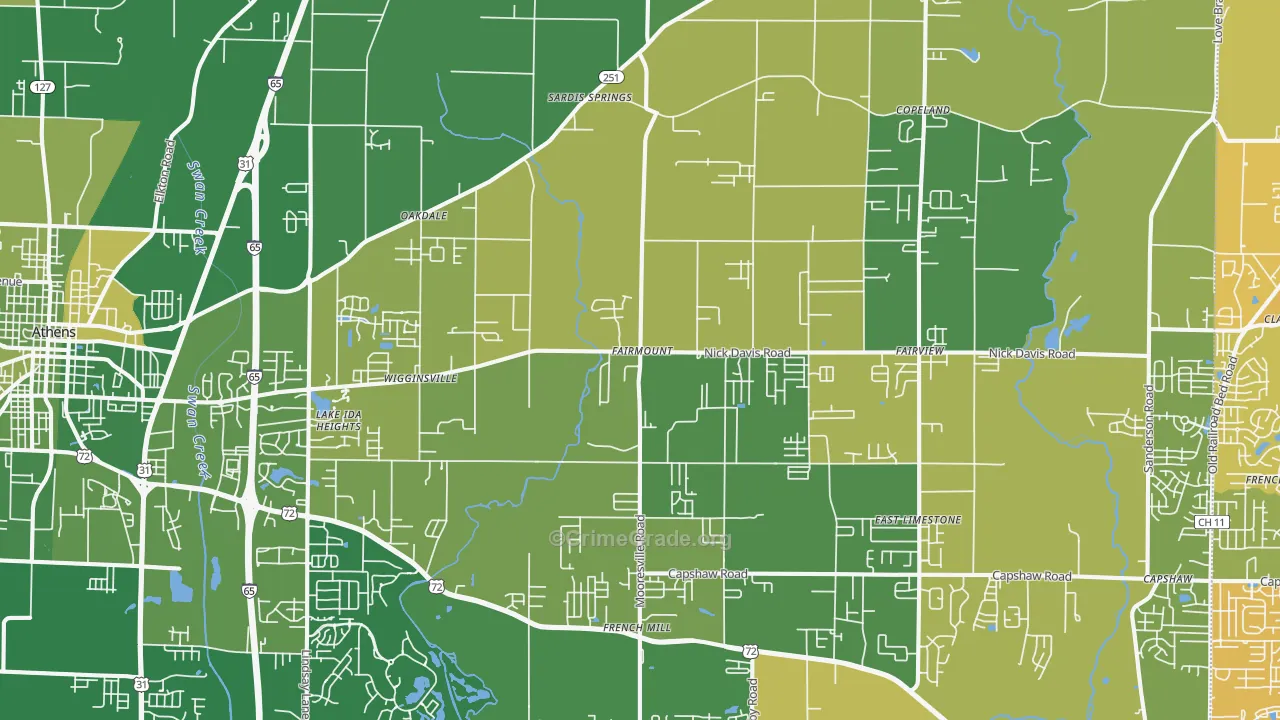 35613, AL Map of Vehicle Theft Rates