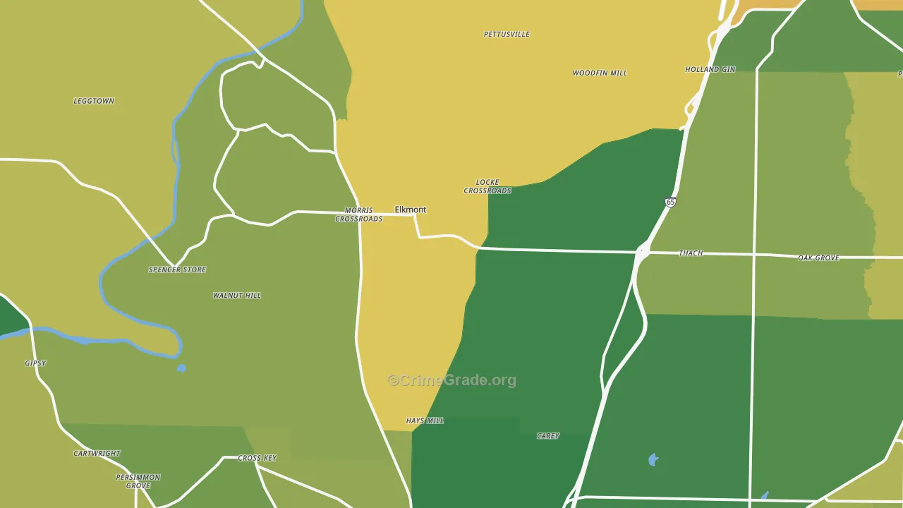 35620, AL Map of Vehicle Theft Rates