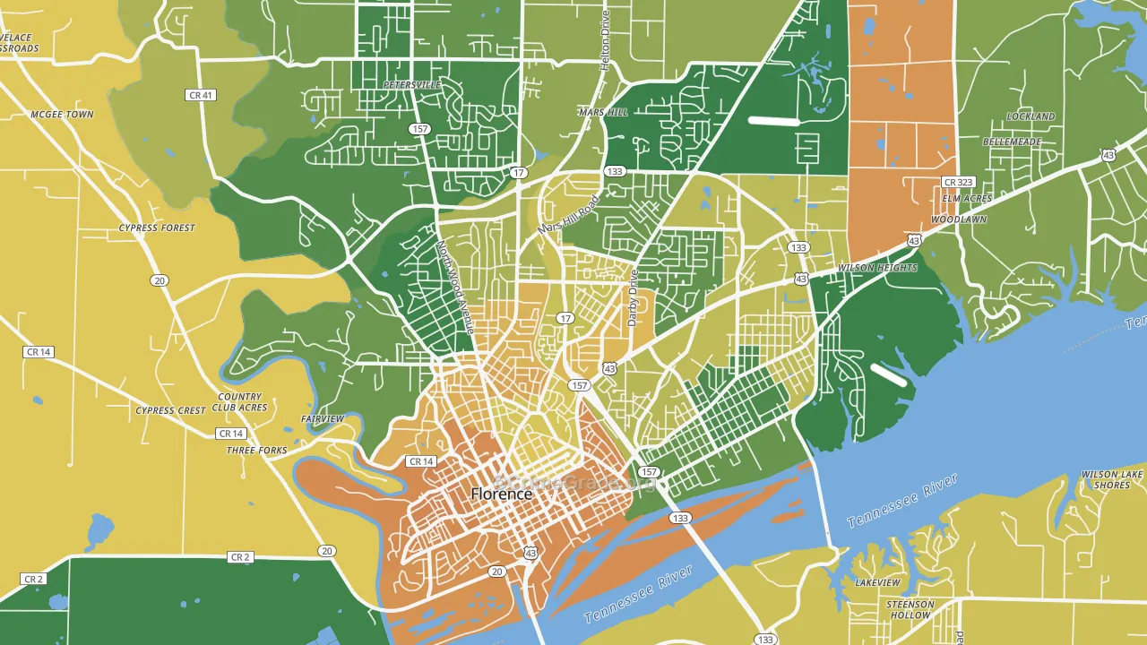 35630, AL Map of Vehicle Theft Rates
