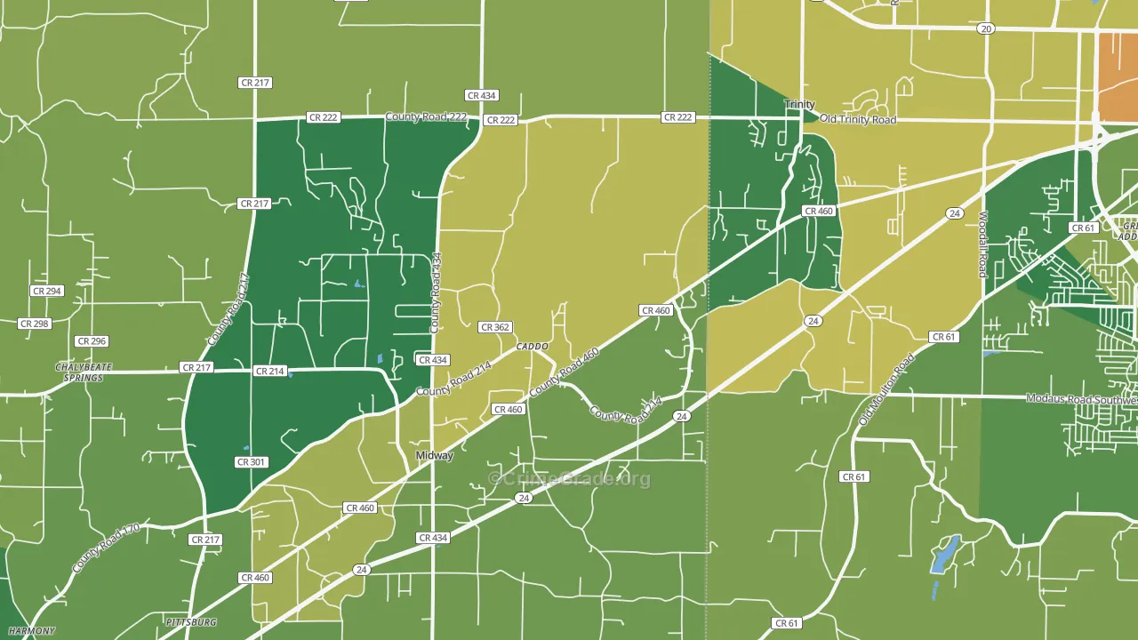 35673, AL Map of Vehicle Theft Rates