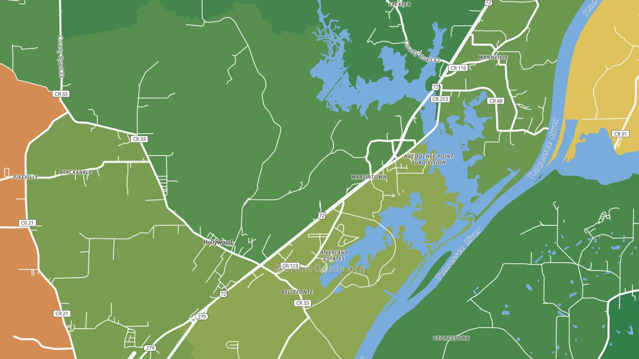 35752, AL Map of Vehicle Theft Rates