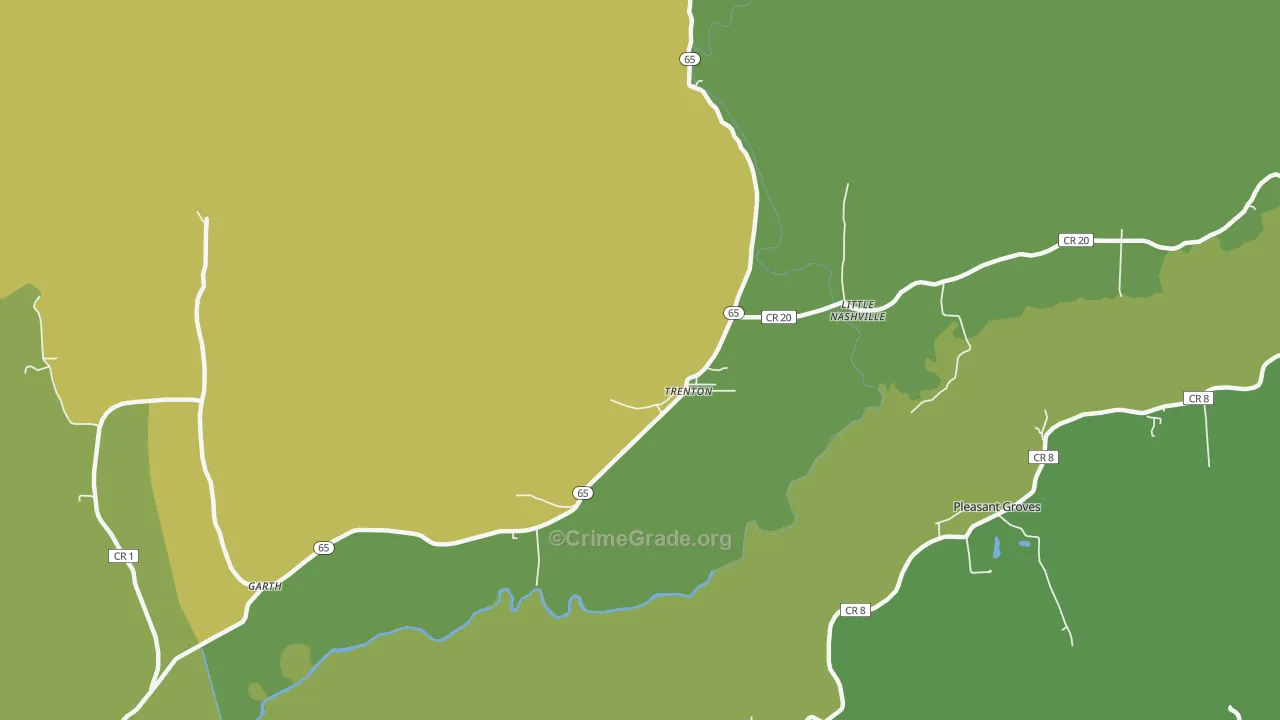 35774, AL Map of Vehicle Theft Rates