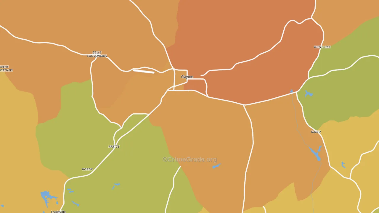 36016, AL Map of Vehicle Theft Rates