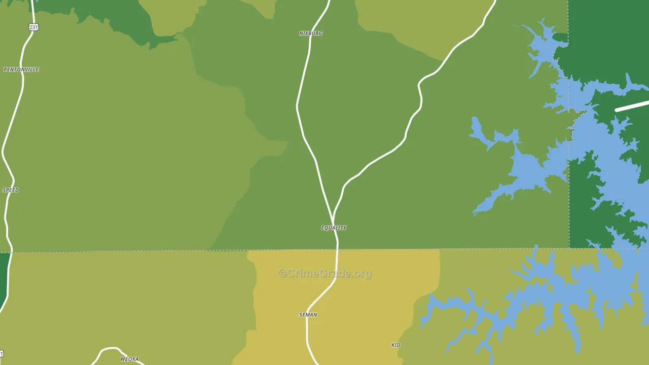 36026, AL Map of Vehicle Theft Rates