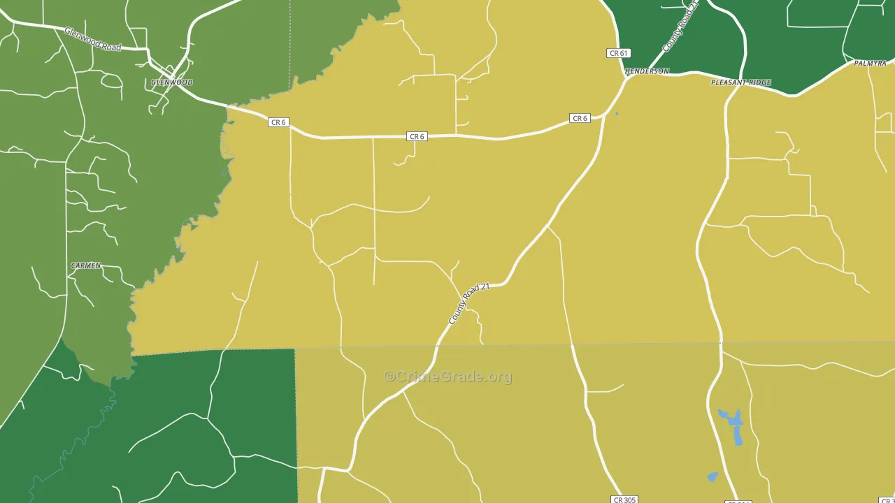 36034, AL Map of Vehicle Theft Rates