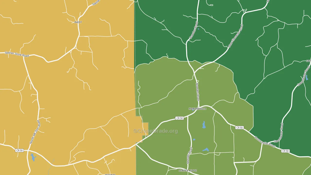 36042, AL Map of Vehicle Theft Rates