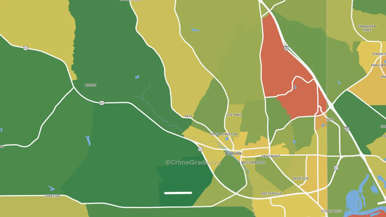 36067, AL Map of Vehicle Theft Rates