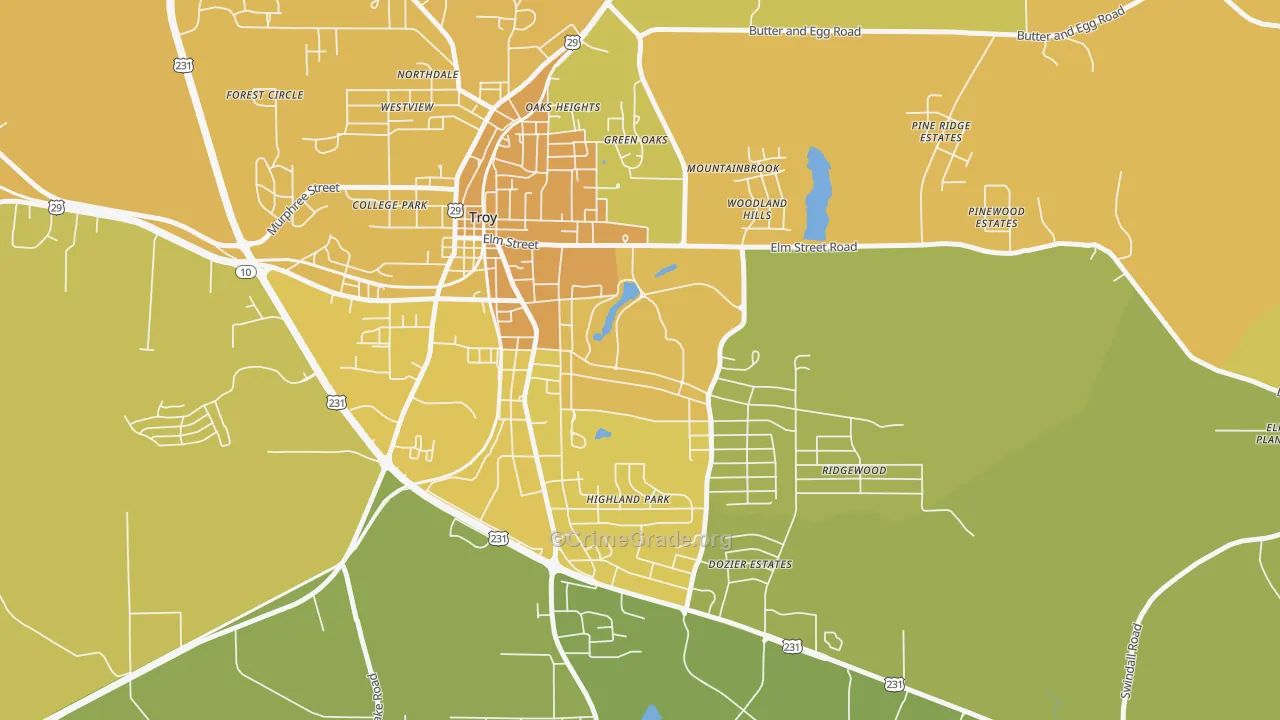 36082, AL Map of Vehicle Theft Rates