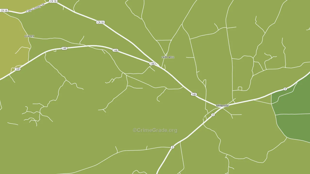 36267, AL Map of Vehicle Theft Rates