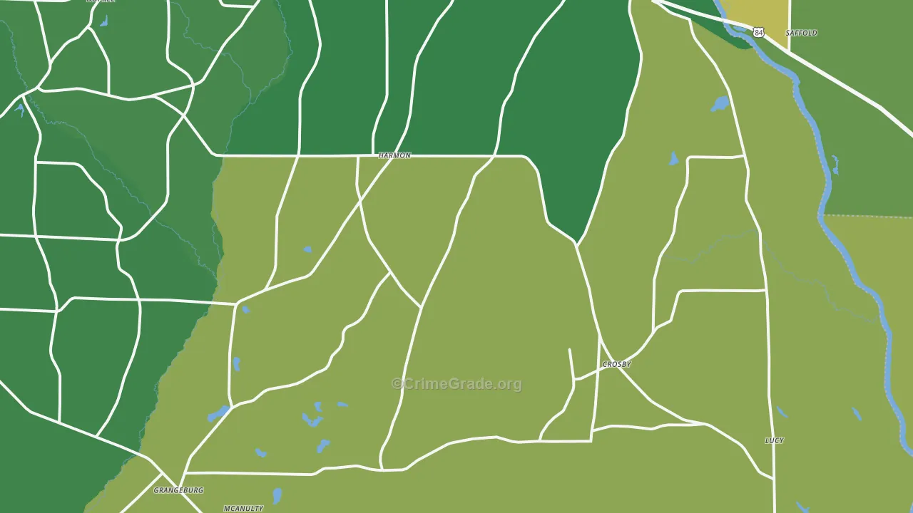 36343, AL Map of Vehicle Theft Rates