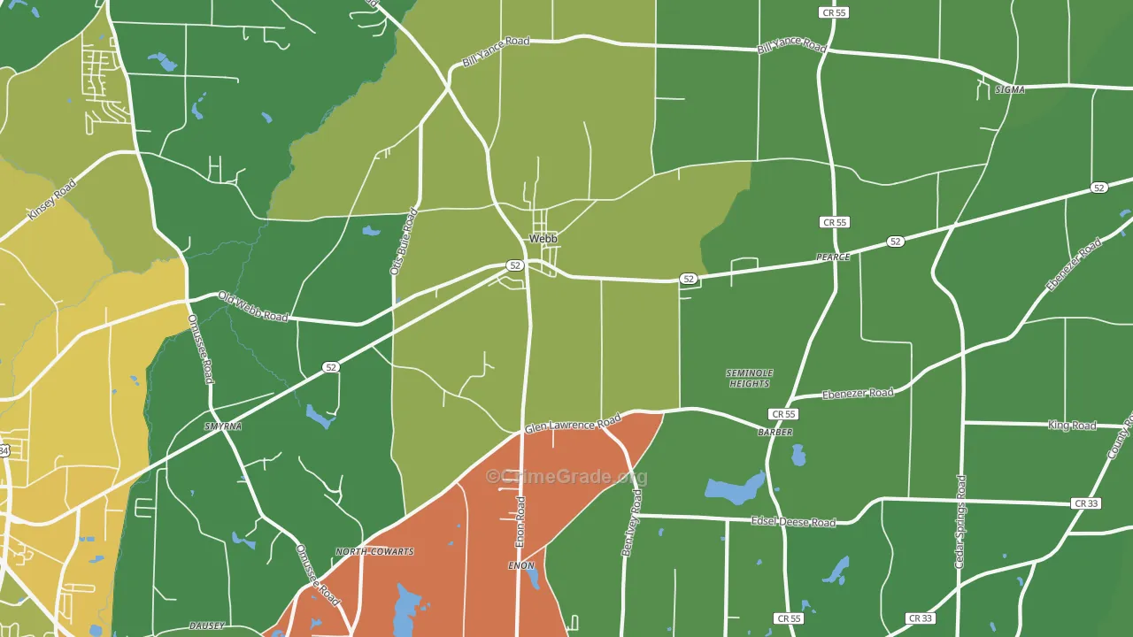 36376, AL Map of Vehicle Theft Rates