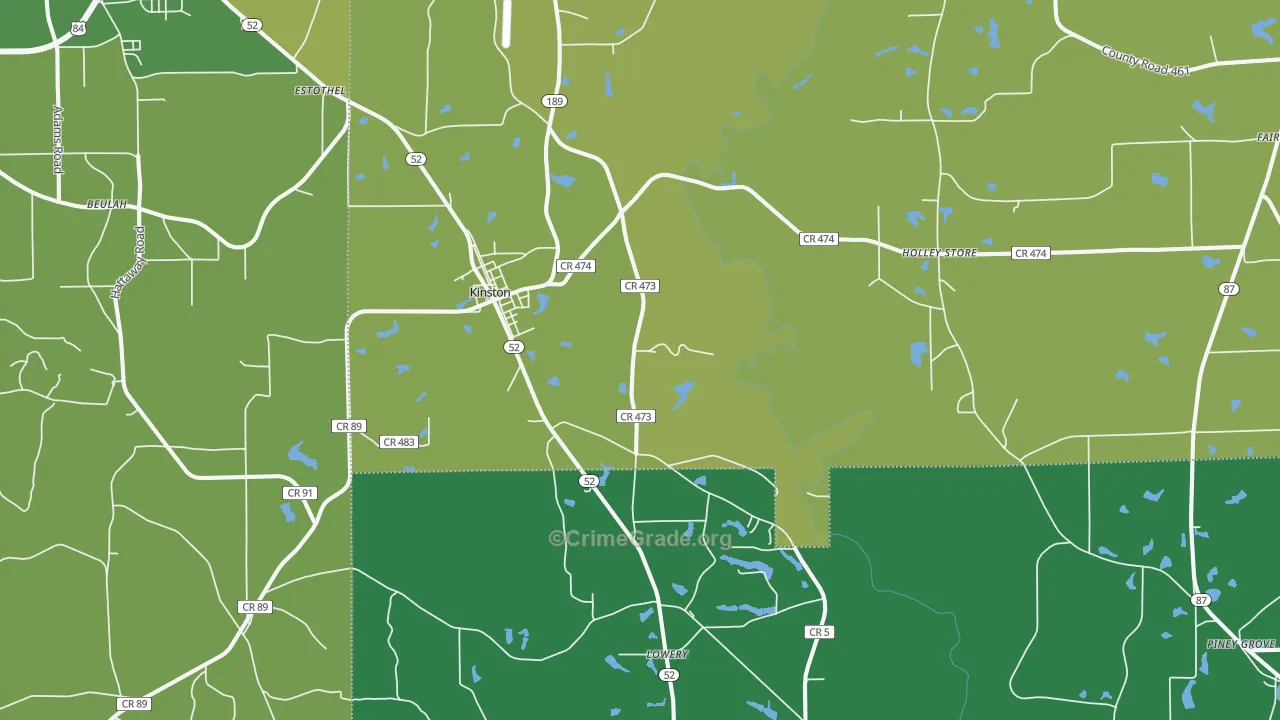 36453, AL Map of Vehicle Theft Rates