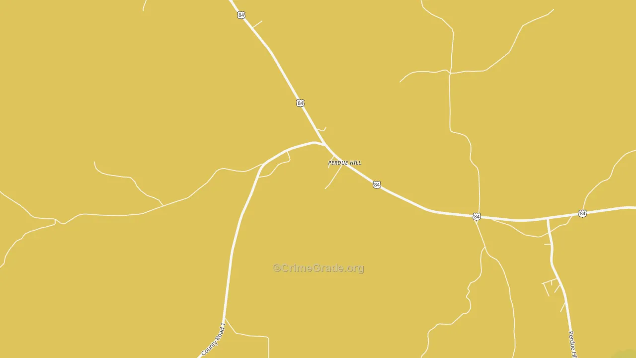 36470, AL Map of Vehicle Theft Rates