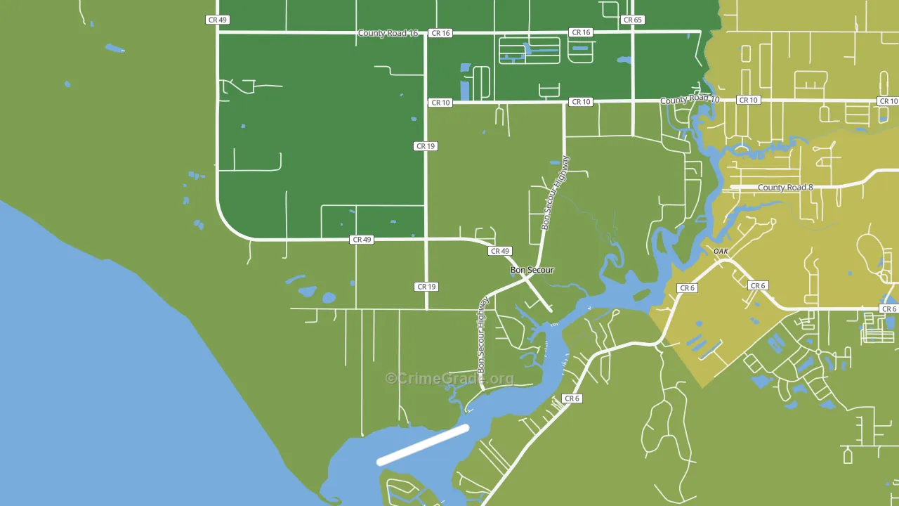 36511, AL Map of Vehicle Theft Rates