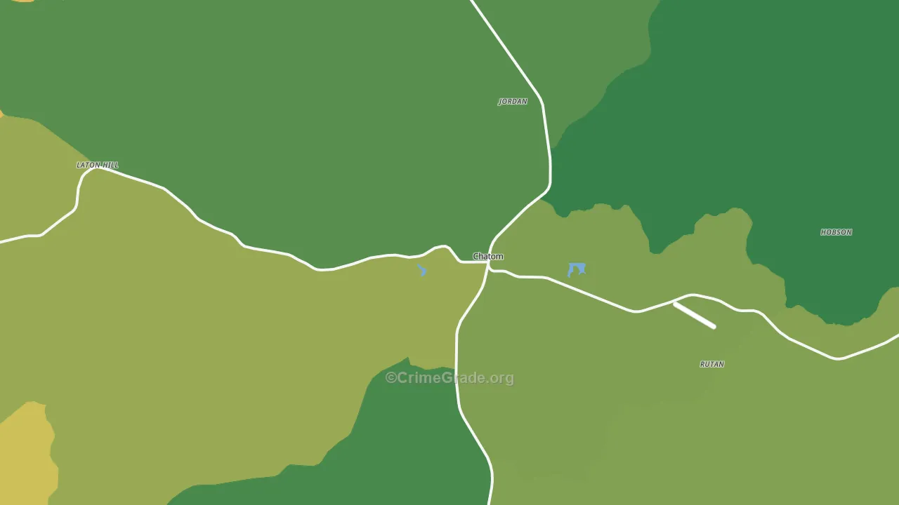 36518, AL Map of Vehicle Theft Rates