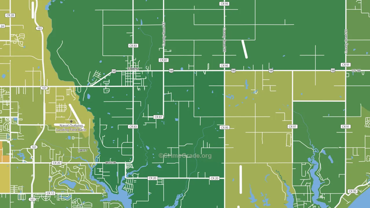 36530, AL Map of Vehicle Theft Rates