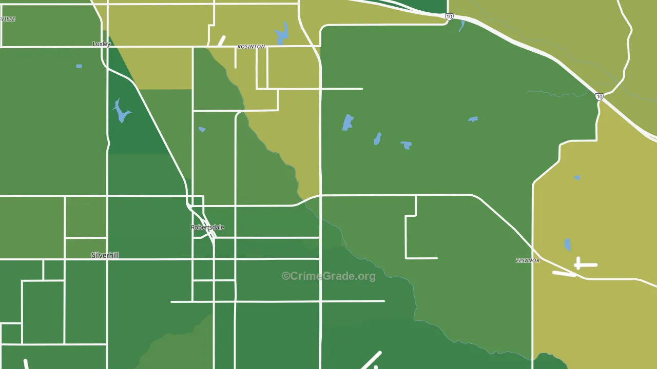36567, AL Map of Vehicle Theft Rates