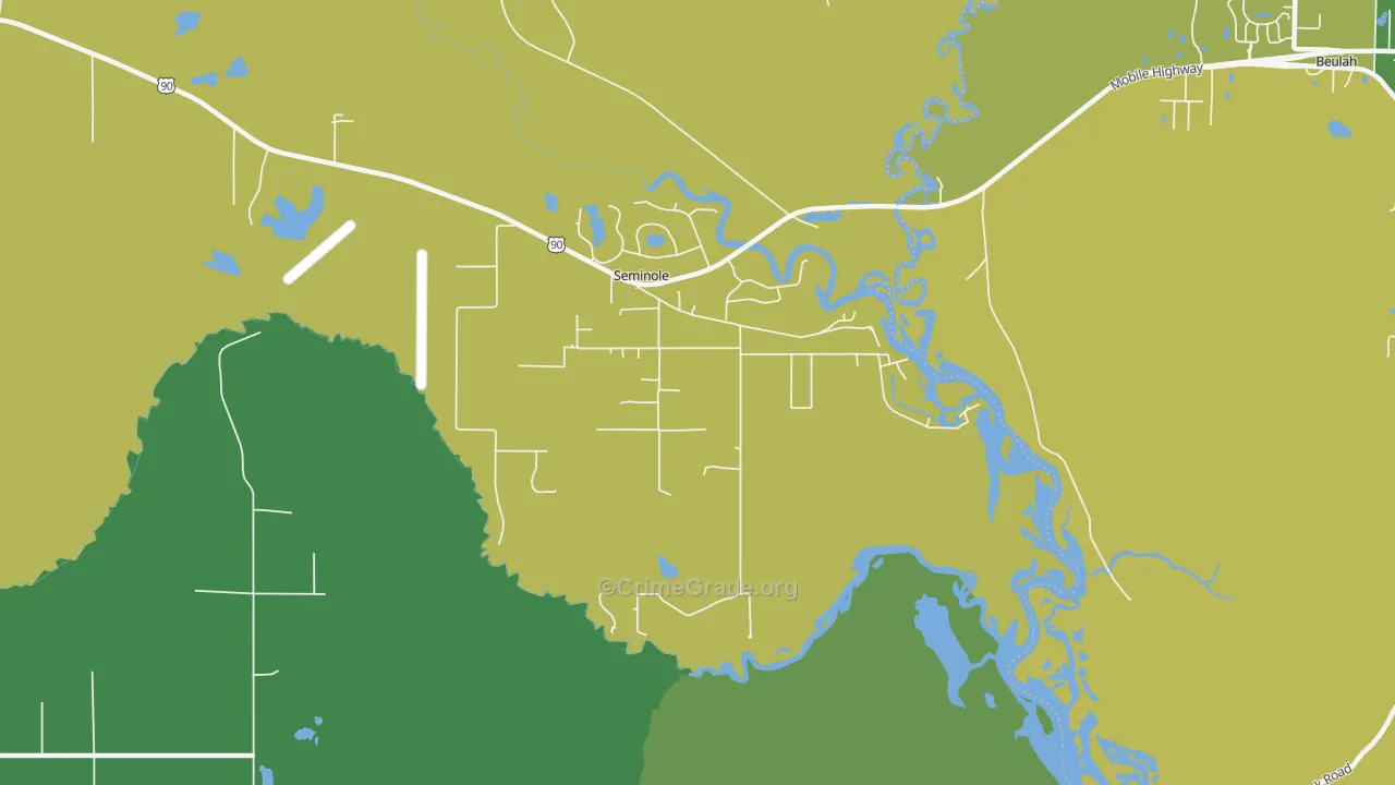 36574, AL Map of Vehicle Theft Rates