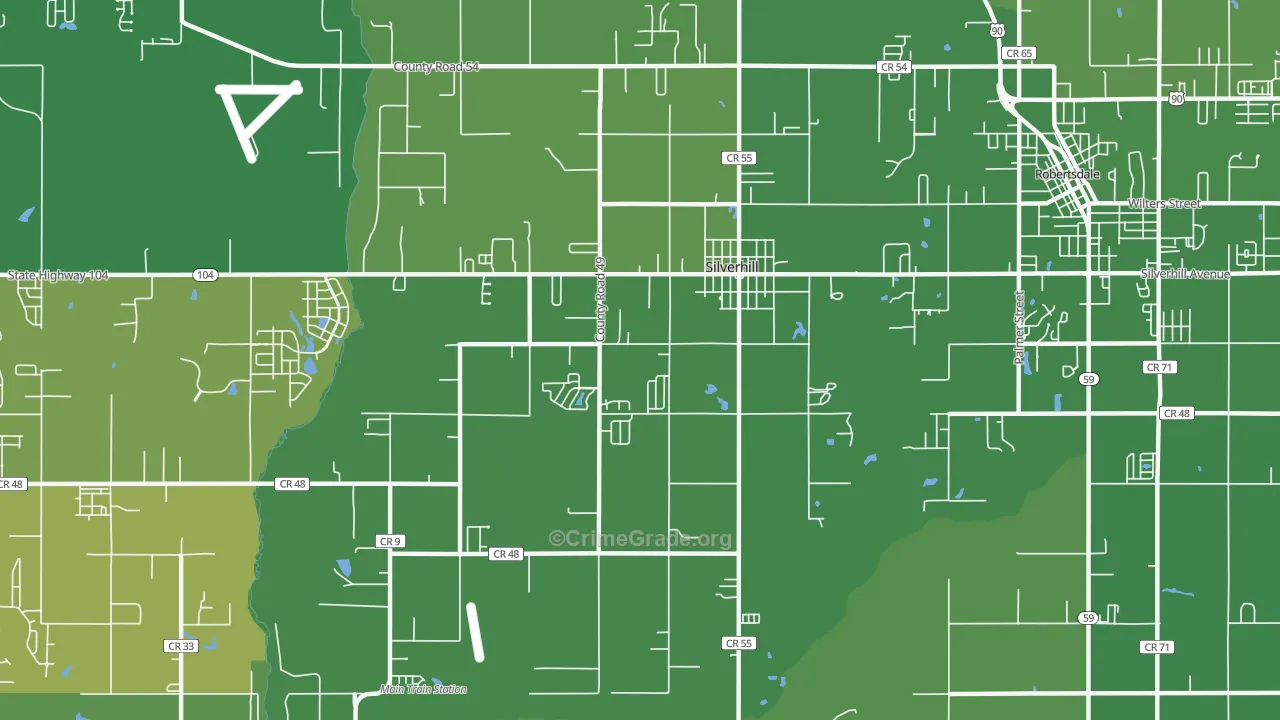 36576, AL Map of Vehicle Theft Rates