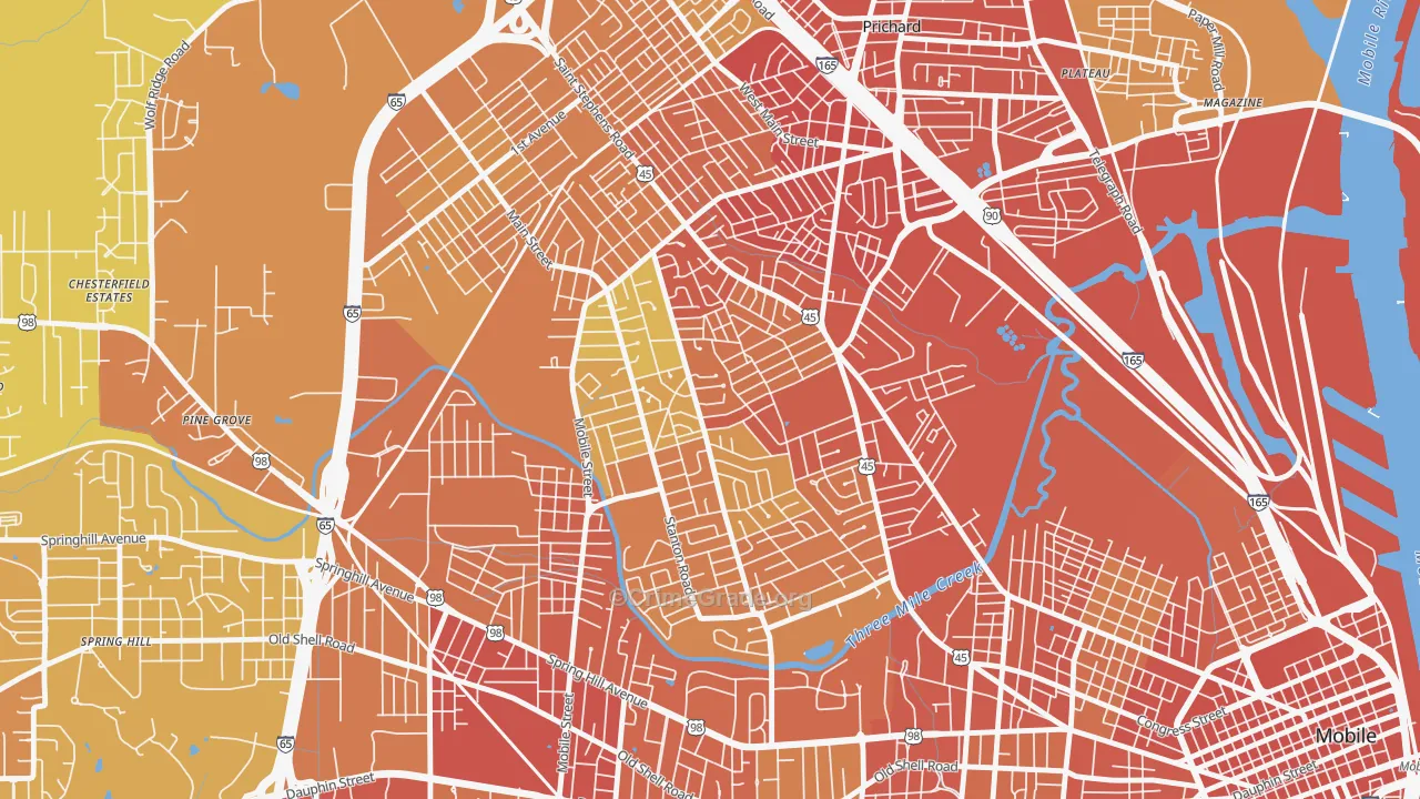 36617, AL Map of Vehicle Theft Rates