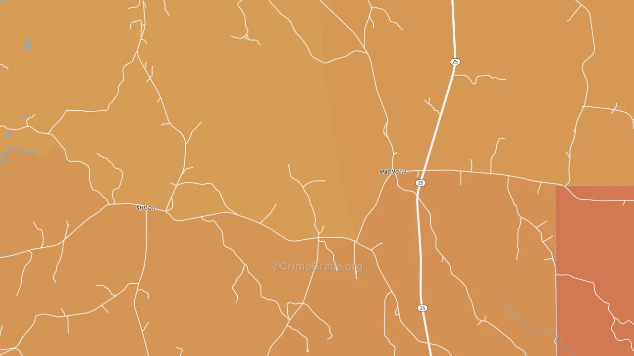 36754, AL Map of Vehicle Theft Rates