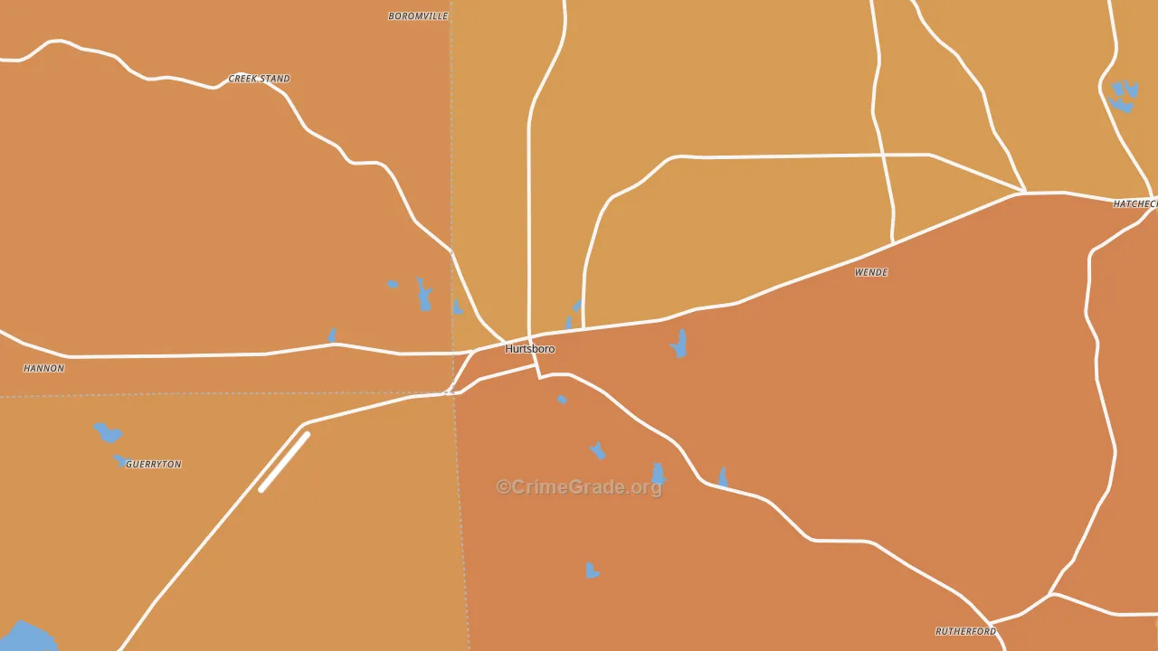36860, AL Map of Vehicle Theft Rates
