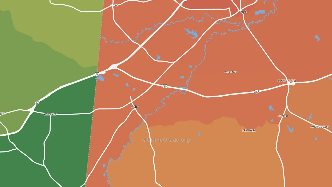 36907, AL Map of Vehicle Theft Rates