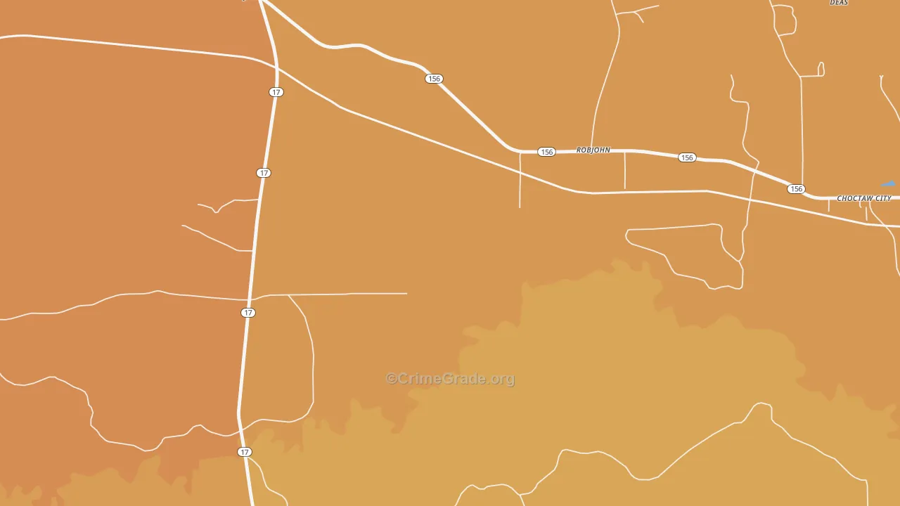 36910, AL Map of Vehicle Theft Rates