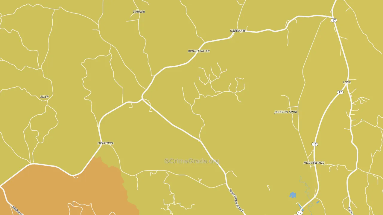 36915, AL Map of Vehicle Theft Rates