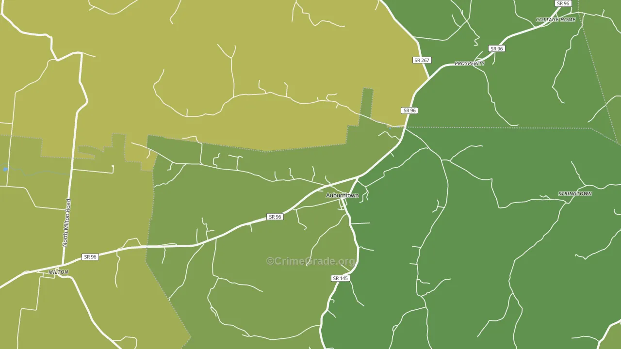 37016, TN Map of Vehicle Theft Rates