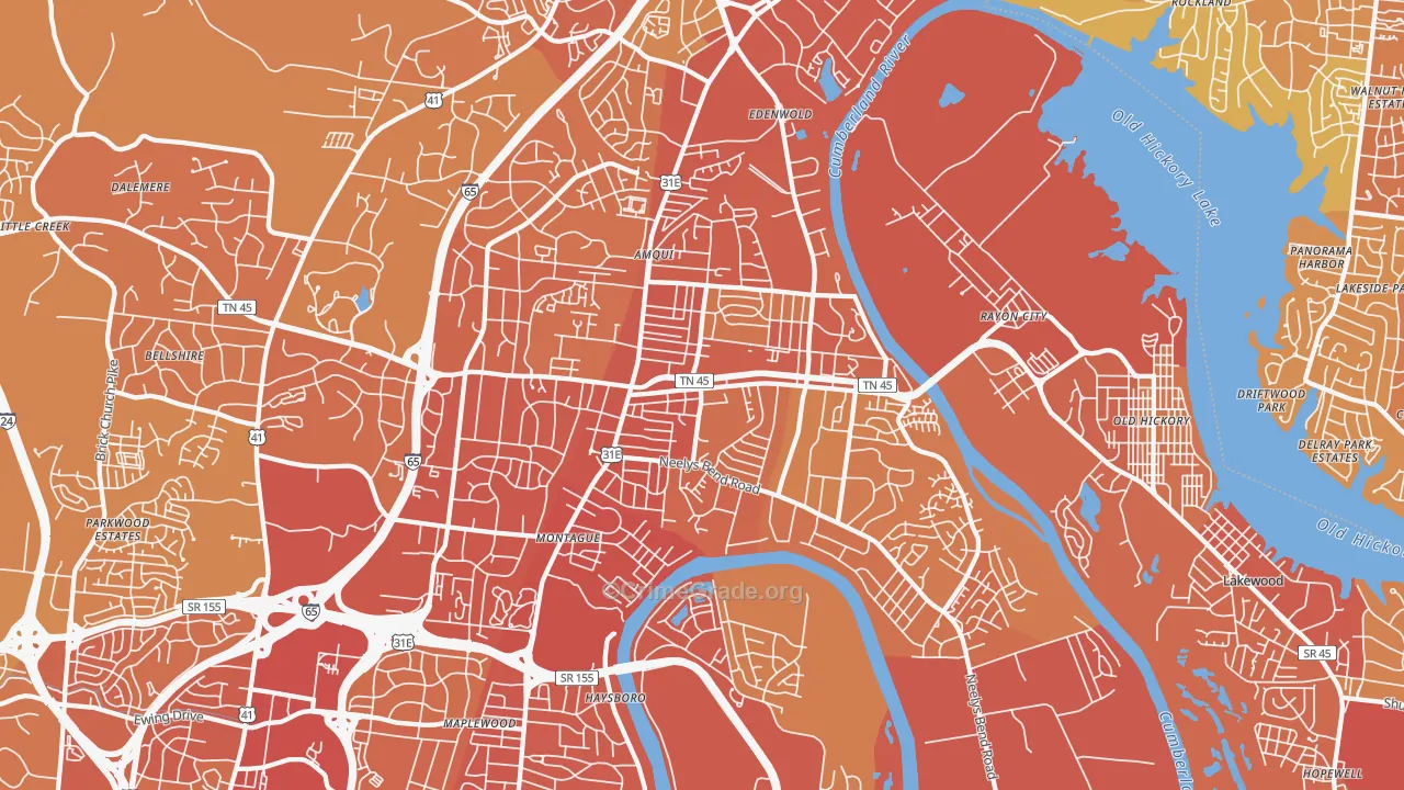 37115, TN Map of Vehicle Theft Rates