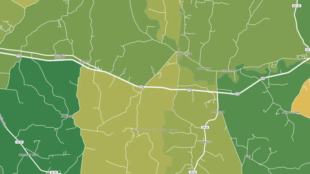37149, TN Map of Vehicle Theft Rates