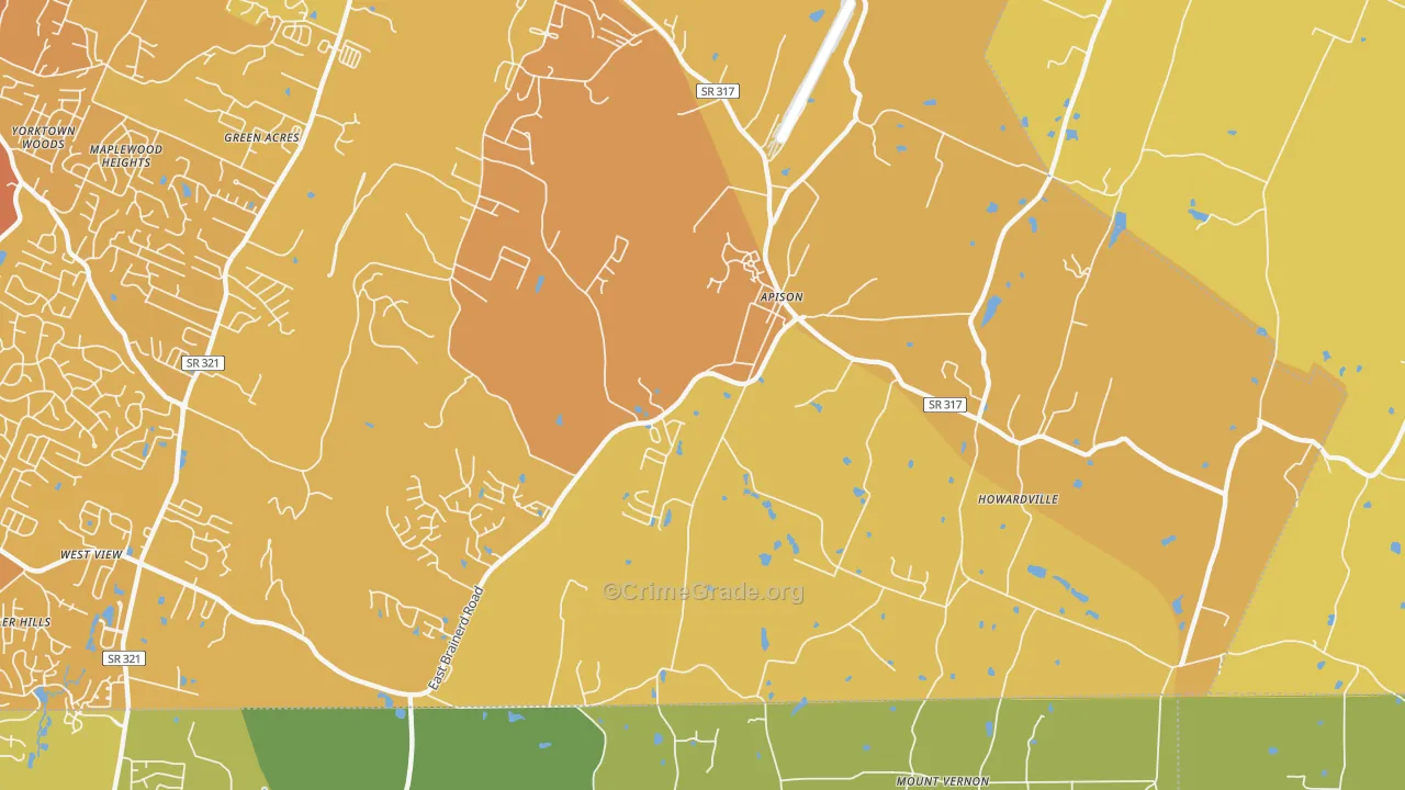 37302, TN Map of Vehicle Theft Rates