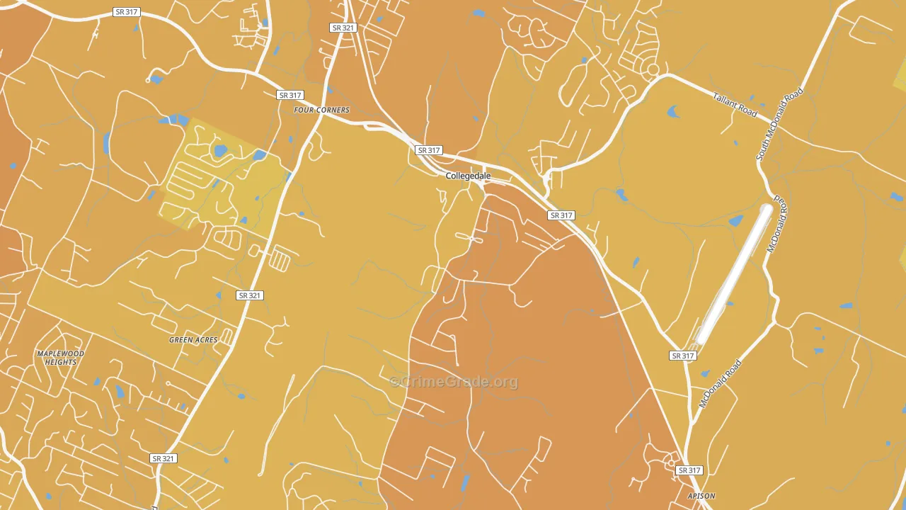 37315, TN Map of Vehicle Theft Rates