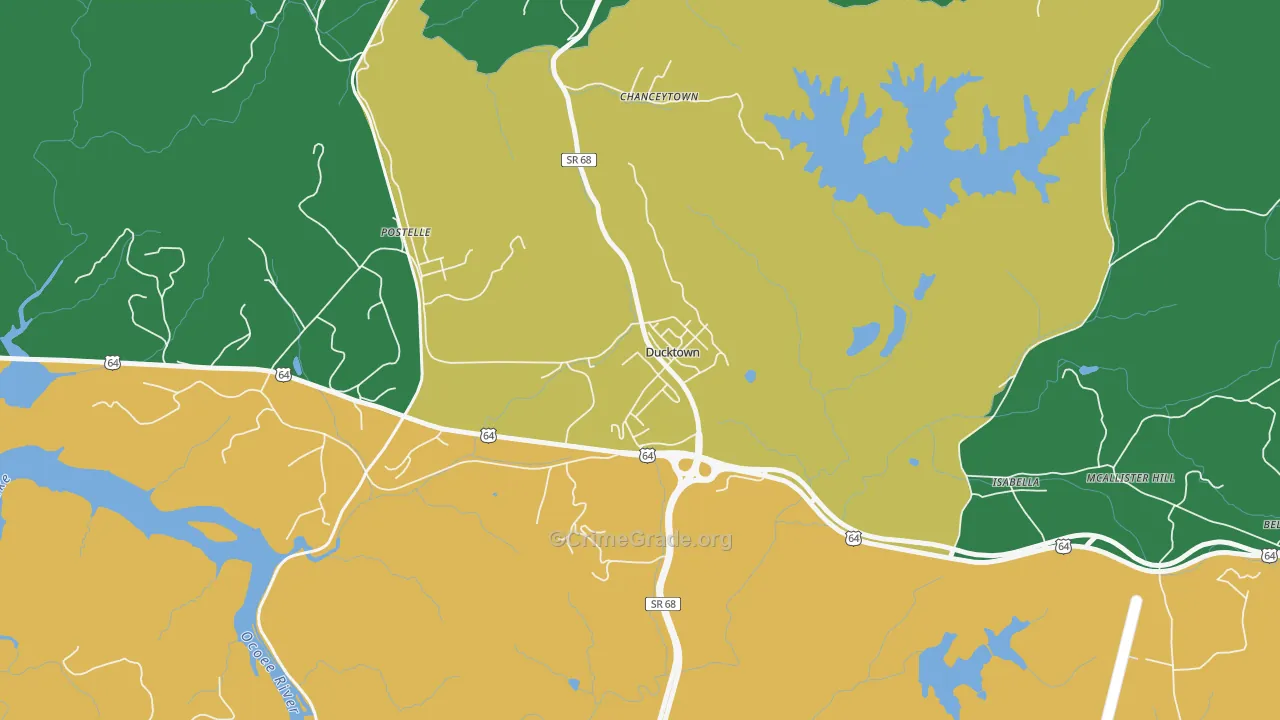 37326, TN Map of Vehicle Theft Rates