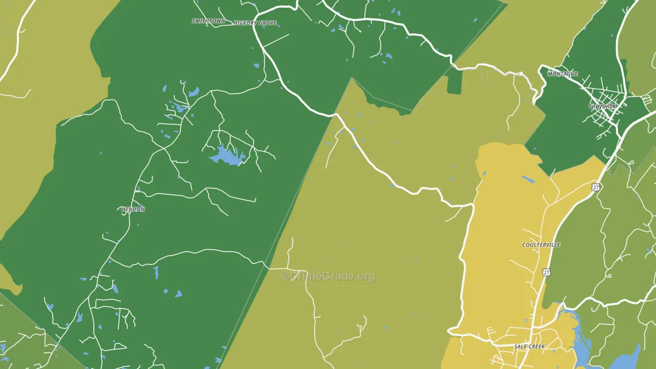 37338, TN Map of Vehicle Theft Rates