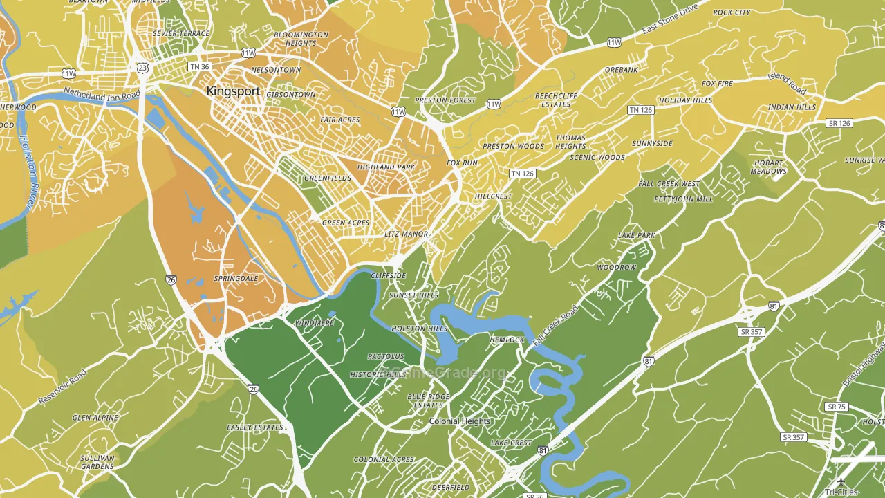 37664, TN Map of Vehicle Theft Rates