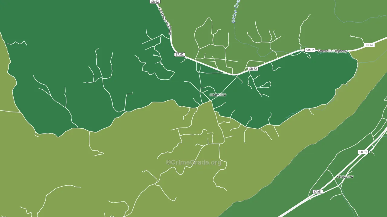 37719, TN Map of Vehicle Theft Rates