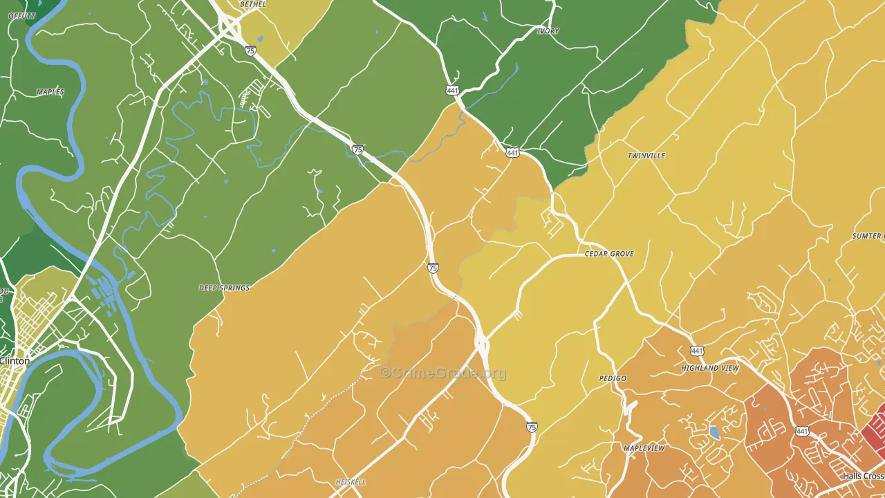 37754, TN Map of Vehicle Theft Rates