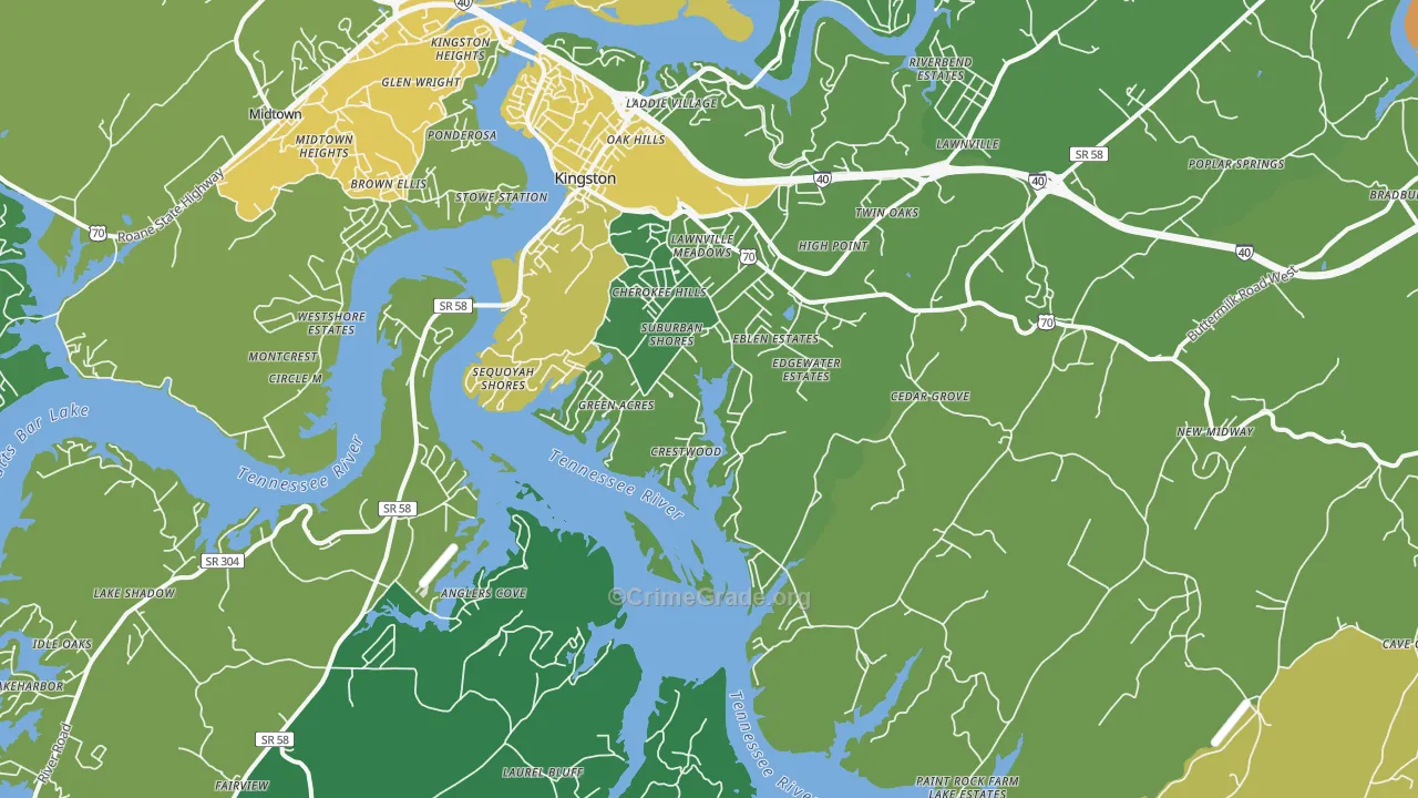 37763, TN Map of Vehicle Theft Rates