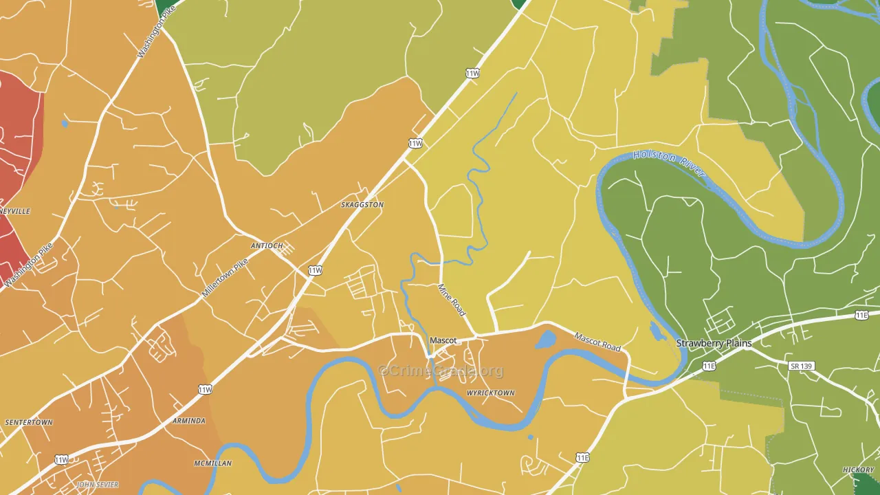 37806, TN Map of Vehicle Theft Rates