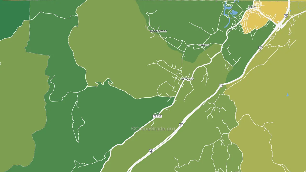 37819, TN Map of Vehicle Theft Rates