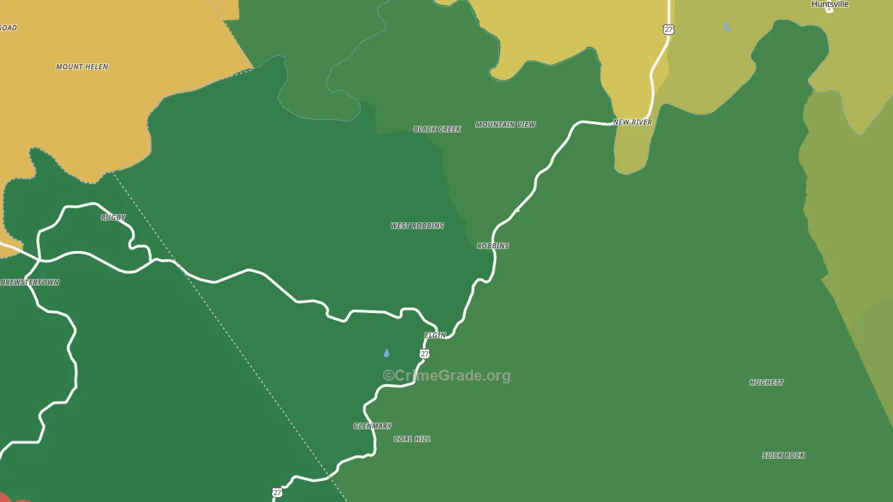 37852, TN Map of Vehicle Theft Rates