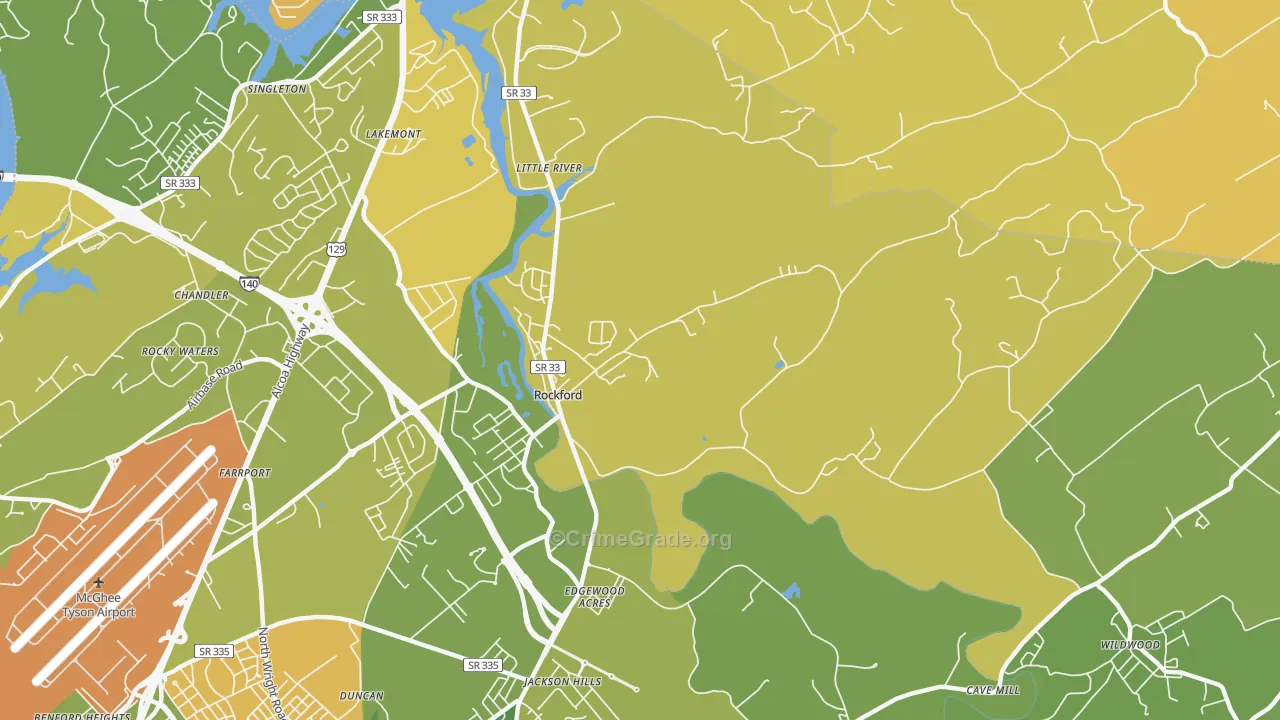 37853, TN Map of Vehicle Theft Rates