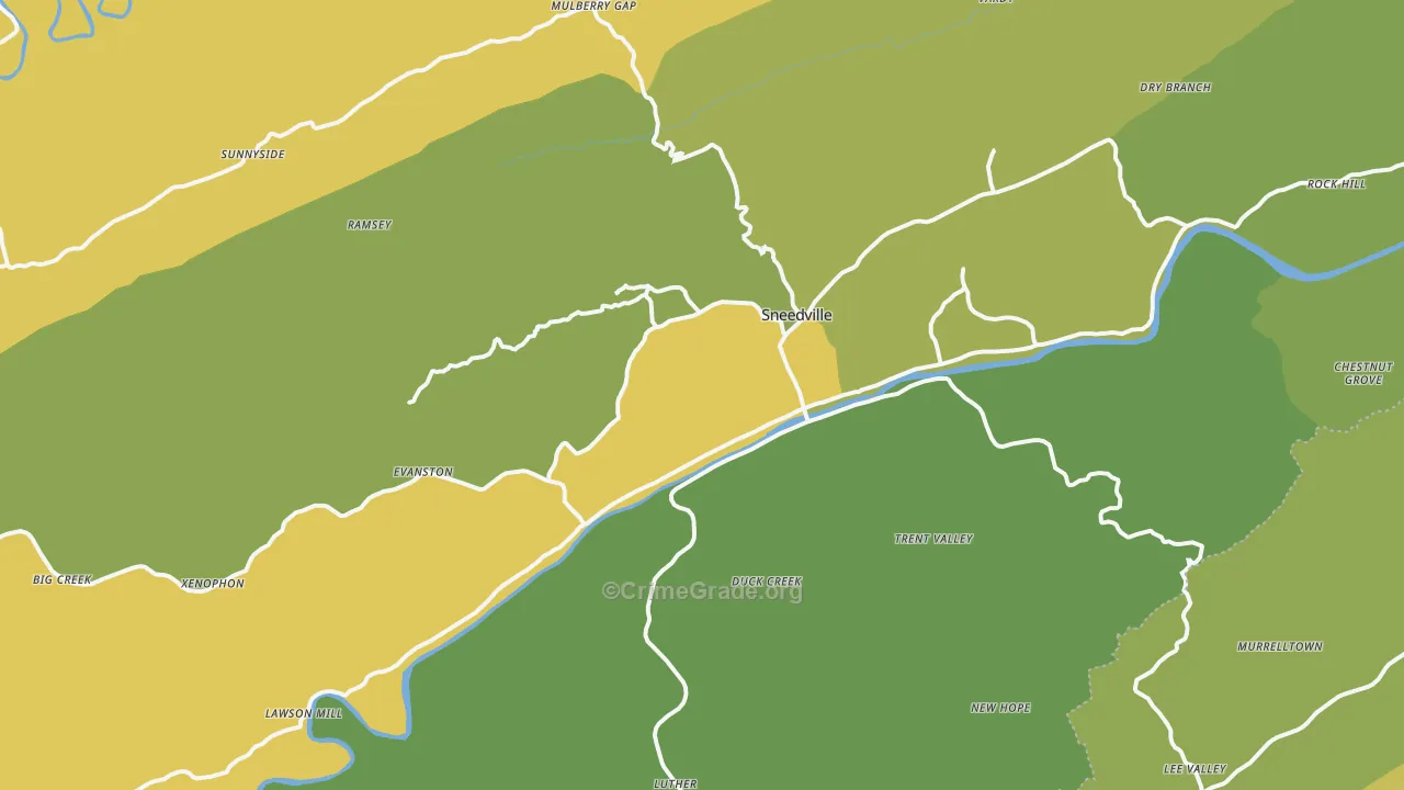 37869, TN Map of Vehicle Theft Rates