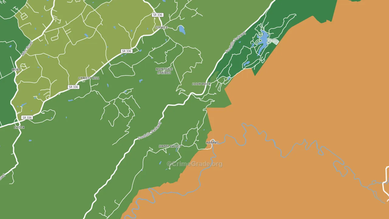 37878, TN Map of Vehicle Theft Rates