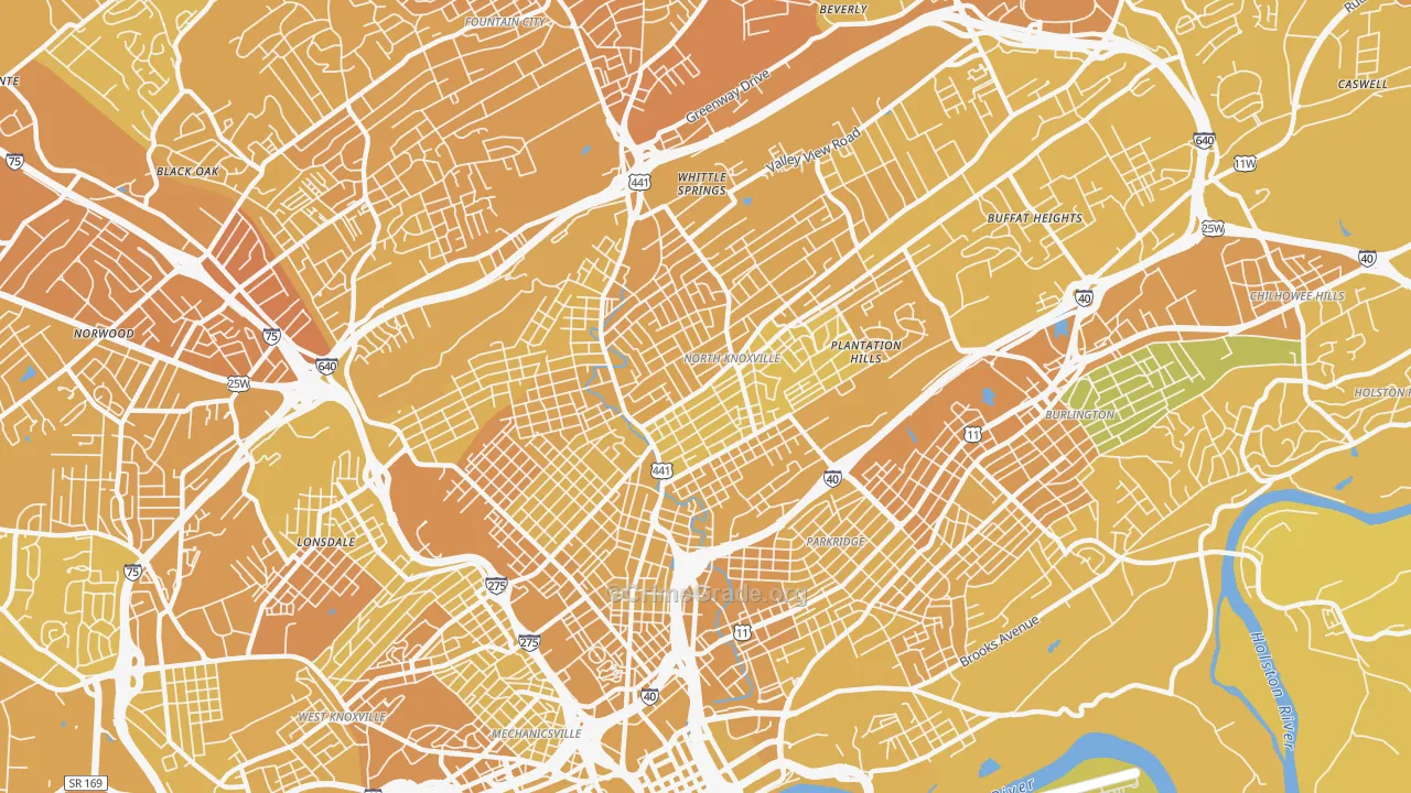 37917, TN Map of Vehicle Theft Rates