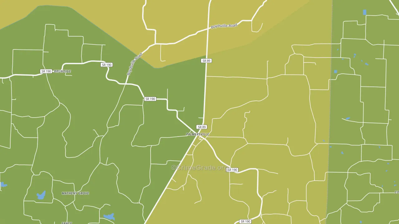 38241, TN Map of Vehicle Theft Rates