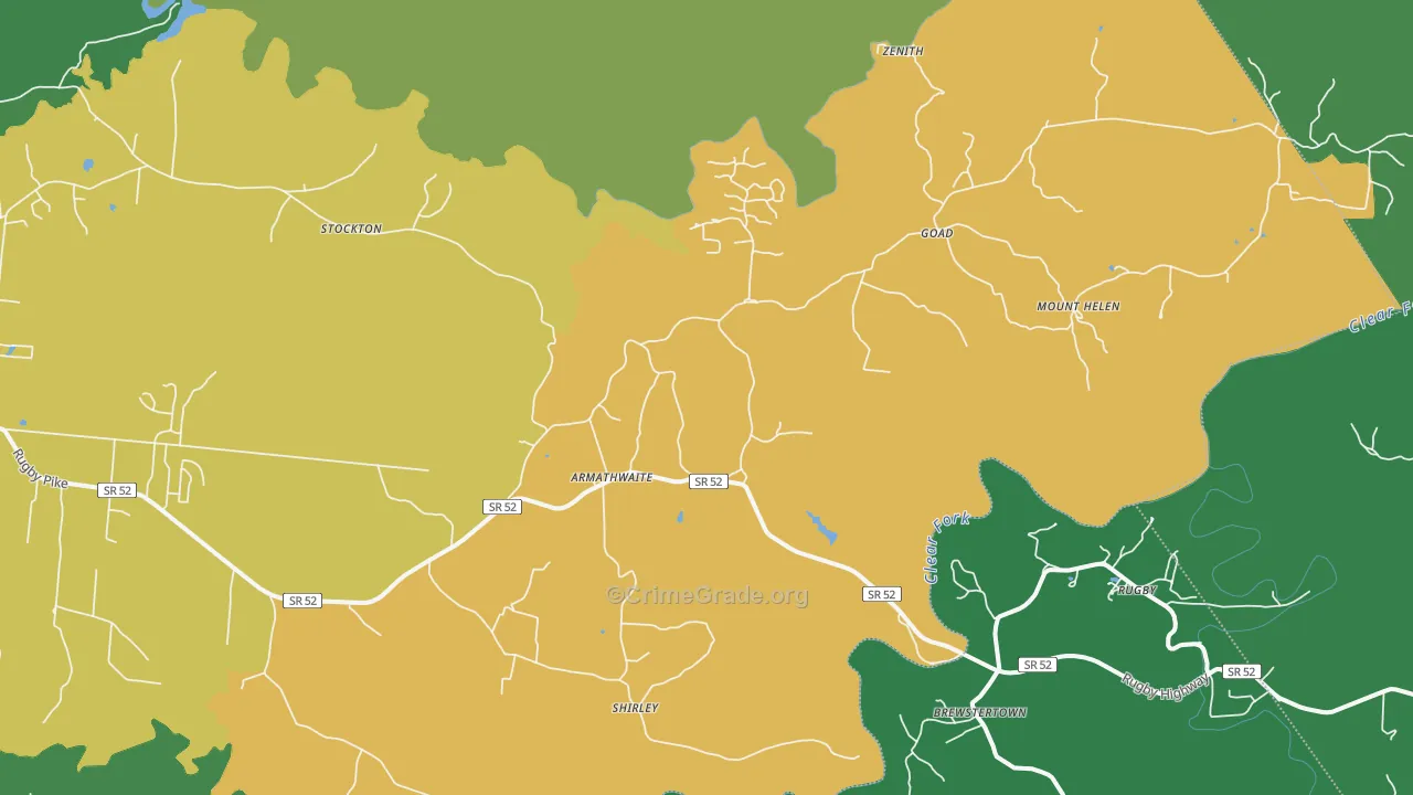 38504, TN Map of Vehicle Theft Rates