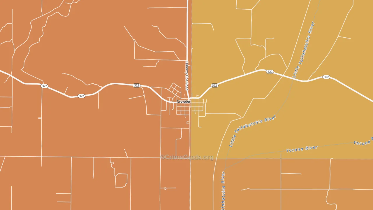38622, MS Map of Vehicle Theft Rates